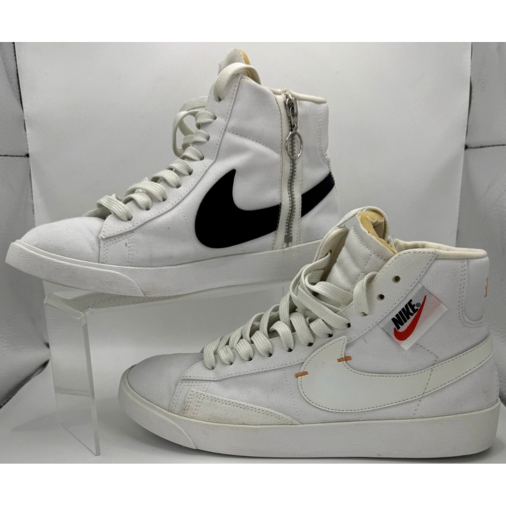 Nike Blazer Mid Rebel Summit White 2019 Womens Size 8.5 BQ4022-102 - Picture 6 of 8
